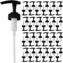 48-Pack 28-400 Soap & Lotion Dispenser Replacement Pumps  Standard Plastic Pump Heads with 8" Dip Tubes for Bottles and Jars (Black)