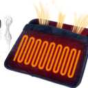 Electric Foot Warmer Heating Pads with Fast Double Side Heated Technology, 3 Timer Settings & 9 Heat Levels, 6-Layers Heat Retention Fabric, Christmas Gifts for Man/Women, 22"20" (Navy Blue)