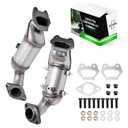 Upgrade Front & Rear Converter Compatible with 2011-2019 Chrysler Town & Country, Dodge Grand Caravan, Journey, Avenger, 200 3.6L Replace 674121 (EPA Compliant)