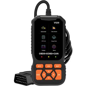 Professional OBD2 Car Scanner Diagnostic Tool, Enhanced V520 Vehicle OBDII/EOBD Check Engine with Read/Erase Fault Code, Auto Code Reader Scanner, Universal for Cars After 1996