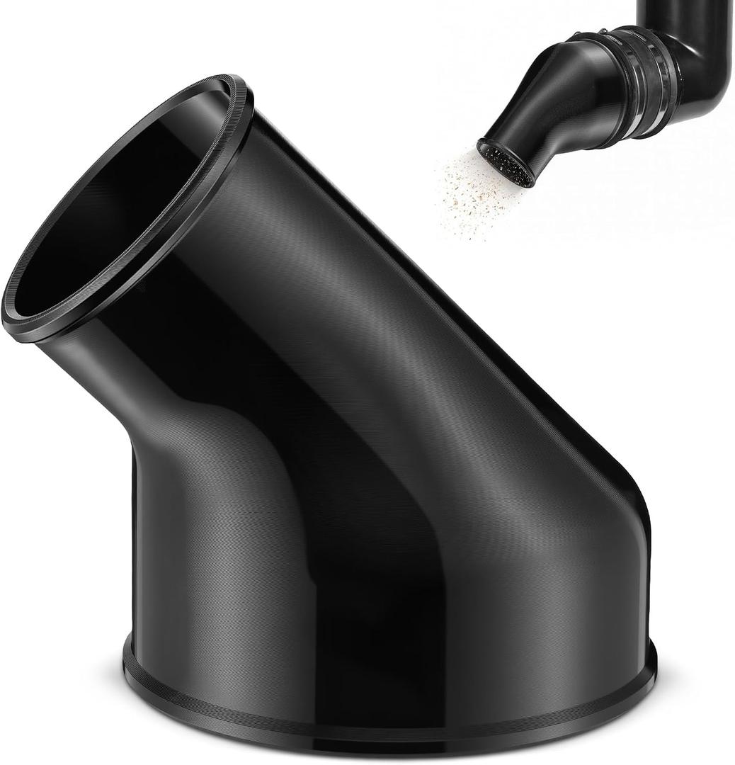 Enhon Angled Reducer 4" to 2-1/2", Dust Collector Reducer Compatible with R4520 R4512, 45-Degree Elbow, Attach Woodworking Dust Chute to Vacuum Hose