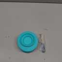 Silicone Butter Crock with Lid, French Butter Dish for Fresh Spreadable Butter, Butter Keeper to Leave On Counter, Butter Container Holder with Water Line for Kitchen and Home Decor-6oz/Lake Blue