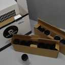 Glass Spice Jars and Black Stainless Steel Lids (12 x 4oz) Spice Containers with Shaker Inserts - Add-On Pack Without Labels or Accessories