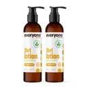 Everyone 2-in-1 Lotion for Hands/Body, 8 ounce (Pack of 2) Coconut and Lemon made with Essential Oils for Men and Women