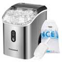 VIVOHOME Countertop Nugget Ice Cube Maker, 33lbs/Day Silver
Electric Portable Compact Automatic Chewable Nugget Ice Maker Machine with Hand Scoop 10 Ice Bags and Self Cleaning Function