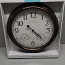 La Crosse Technology 404-3015 Clock Wall with Thermo, 15-1/2"
