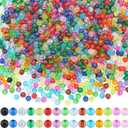 Ornaland 1500 Pcs Multicolor Acrylic Round Loose Beads for Jewelry Making (8mm)