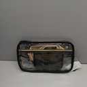 BOSTANTEN Clear Bag for Women Stadium Approved Clear Bags Small Crossbody Purse Trendy for Concerts Sports Events (A01-black)