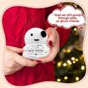 Friendship Gifts for Women - Mini Positive Ghost Crochet, Handmade Emotional Crochet Plushies Support, Funny Birthday Gifts for Friends, Besties, Sisters, White Elephant Gift Ideas