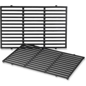 Weber PorcelainEnameled CastIron Cooking Grates 19.5" x 12.9" Superior Heat Retention, HeavyDuty, LongLasting Replacement Grates, Genuine Weber Grill Replacement