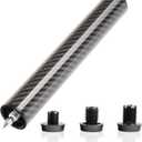 KONLLEN Pool Cue Extension 2'' 3'' 4'' 6'' 8'' 12'' Carbon Fiber Billiard Cue Extension Billiard Accessories for Pool Sticks
