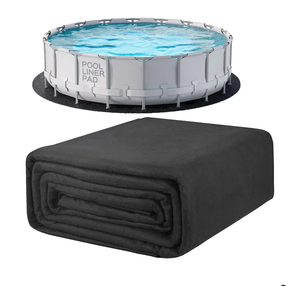 POOLHACKER 28 Ft Pool Liner Pad, Round Pool Liners for Above Ground Swimming Pools, Durable Geotextile Material, Easy to Install, Extends Life to The Line, Under Pool Padding