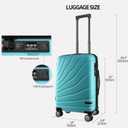 VANKEAN 20" Expandable Hardshell Spinner Carry-On with TSA Lock Approved