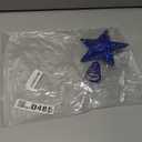 Christmas Tree Star Topper, Xmas Tree Topper Glittered 5 Point Star Treetop for Christmas Tree Ornament (Blue)