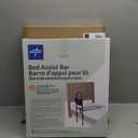 Medline Bed Assist Bar with Storage Pocket, Height Adjustable Bed Rail for Elderly Adults, Assistance for Getting In and Out of Bed at Home