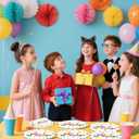 2 x 40Pcs Happy Birthday Plates and Napkins Set, Disposable Polka Dot Paper Plates Party Plates and Napkins for Birthday Party Supplies Tableware Set