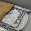 Folding 32in Bar Table Round Foldable Cocktail Table for Indoor and Outdoor Use Compact Design Portable Ideal for Parties Events Dining and Gatherings (White 1-Pack)