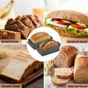 Northriver Casting 95 Inch Cast Iron Loaf Pan with Lid | Bread Baking Pan | Even Heat Distribution for Homemade Bread, Cake, and Meatloaf | 2 Piece Set
