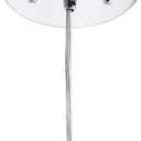 JONATHAN Y 9" Chrome 1-Light Metal and Glass Schoolhouse Pendant Light, Adjustable Height Twirled Teardrop Silhouette for Kitchen Island, UL Listed, LED Bulb Included JYL3519A