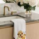 Funny English Bulldog Golf Kitchen Towels, English Bulldog Gifts for Women Men Hand Towels for Bathroom, Golf Lover Gifts Dish Tea Towels for Kitchen Decor, 16x24 Inch 549