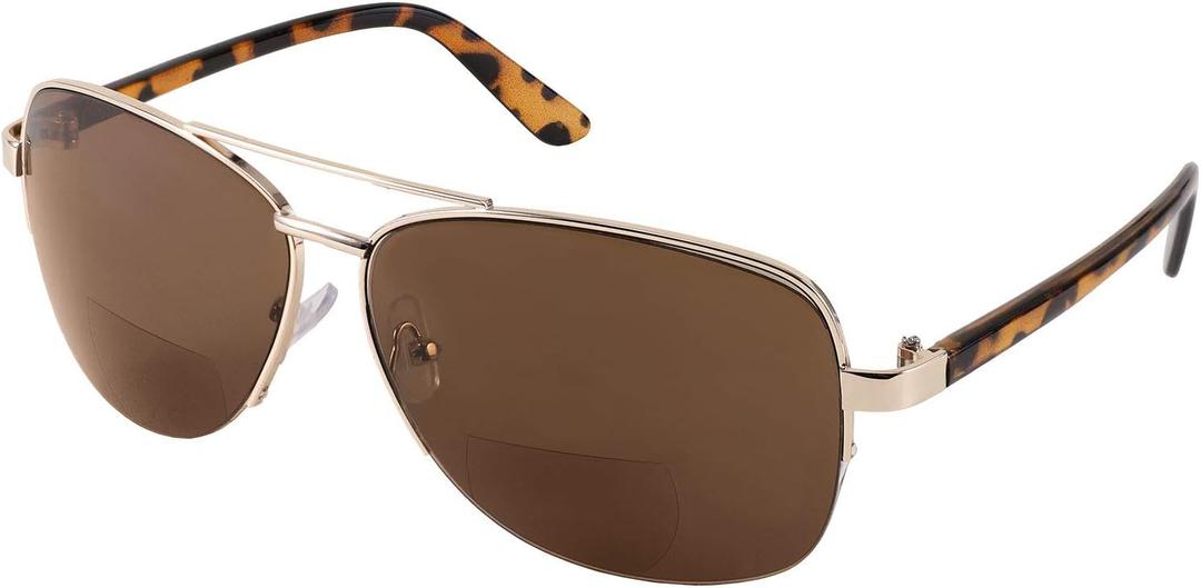 FEISEDY Reader Sunglasses for Men Women Bifocal for Reading Under Sun Glasses B2718