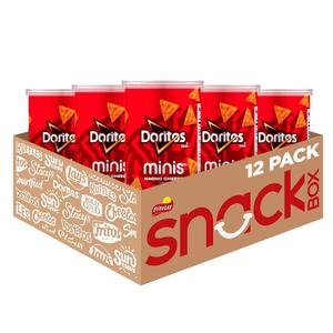 Minis Canisters, Doritos Nacho Cheese, 1.95 Ounce (Pack of 12) Best Before Jan 13, 2026