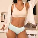 BAMBOO COOL Womens Underwear, Moisture-Wicking Briefs, Soft and Breathable Panties, Mid Waist, 5-Pack (XXL)