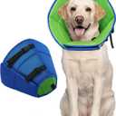 Dog Cone for Large Dogs After Surgery, Soft Dog Cone Collar for Dogs to Stop Licking, Adjustable Comfy E-Collar Alternative Lightweight Post-Surgery Recovery Elizabethan Collar for Pet (XL(Neck Girth:16.54"-21.65"))