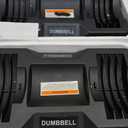Adjustable Dumbbell Set Storage Case Included All Gender Home Gym Weights, 25lb pair