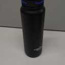 Membrane Solutions C3 Filtered Water Bottle, 32oz Stainless Steel Water Bottle with Replaceable Filter Cartridge, Portable Water Filter, Travel, Hiking & Camping for Drinking Water (Black)