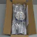 ASGYISA 6-Lights Semi Flush Mount Ceiling Light Fixture Modern Chrome Matte Sputnik Chandelier Farmhouse Ceiling Lighting for Kitchen Bedroom Dining Room Living Room (Silver)