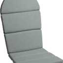 Arden Outdoor Foam Adirondack Cushion, 21.5 x 19, Water Repellent, Fade Resistant, Foam Cushion for Adirondack Chairs Stone Grey Leala