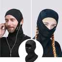ILM Fleece Winter Motorcycle Balaclava Face Mask for Ski Snowboard Men Women