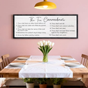 The Ten Commandments Rustic Bible Verse Framed Wall Art, 40''×15'' Positive Religious Christian Saying Sign for God Jesus Christ Prayer, Vintage Horizontal Holy Inspirational Catholic Scripture Decor