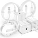 Fast Charger for iPhone 17 16 15 Charger Fast Charging 3Pack, 3+6+6ft USBC to USBC Cable Cord &20W Type C Block for iPhone 17/17 Air/17 Pro Max/17 Pro/16 15 Pro Max/Pro/Plus,iPad Pro/Air/Mini