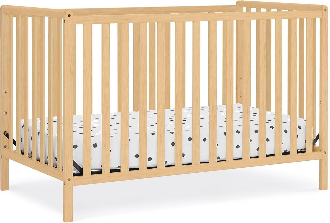 Delta Children Heartland 4-in-1 Convertible Crib, Natural
