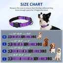 AirTag Dog Collar, IP68 Waterproof Air Tag Dog Collar Holder, Reflective, Ultra-Durable, Comfortable Padded, Heavy Duty Dog Collars for Small Medium Large Dogs-Pueple-M (Purple)