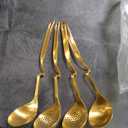 4 METAL SERVING SPOONS