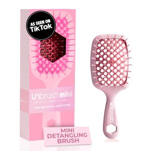 FHI Heat UNbrush Mini Detangler Brush for Pain-Free Brushing on All Wet or Dry Hair Types  Durable Duoflex Anti-Static Bristles, Lightweight Handle, Vented Mini Hair Brush
