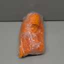 OLANLY Toilet Rugs U-Shaped 24x20, Extra Soft Absorbent Chenille Contour Bathroom Rugs for Toilet, Dry Quickly, Machine Washable, Non-Slip Bath Mat, Orange