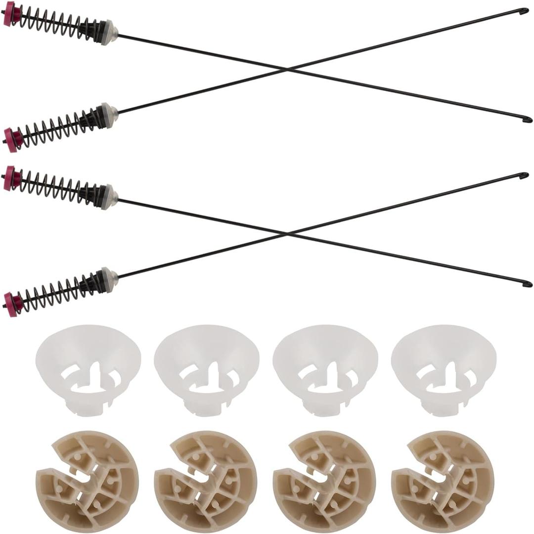 W11130356 Washer Suspension Rod Kit Compatible with Whirlpool Maytag Kenmore Washing Machines Replaces W10594084 W10901058 W10821706 W10735787