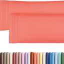 Body Pillowcases Set of 2-20x54 Long Body Pillow Case - Soft Body Pillow Cover for Sleeping & Side Sleepers - Comfy, Wrinkle & Fade Free - Machine Washable w/Envelope Enclosure Coral