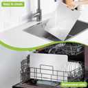 Titanium Cutting Board for Kitchen Stainless Steel Cutting Board Metal Yamato Cutting Boards for Kitchen Dishwasher Safe Charcuterie Boards Charcuterie Board Charcuterie Cheese Pasta Board 1PCS(Large) (9.8"L x 14.2"W)