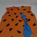Halloween Cavemen Cosplay Costume for Men Adult Halloween Party Funny Simple Orange Tunic Outfits
 L