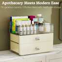 LAMU Makeup Organizer Skincare Organizers with Extra Large Drawer - Bathroom Organizers and Storage Cosmetic Display case for Bathroom Countertop, Bedroom Vanity Desk, Lipstick Organizer, Cream