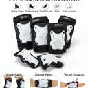 Tanden Skating Protective Gear Knee and Elbow Pads Wrist Guards for Roller Skating Skateboarding, Skate Pads Adult Knee Pads