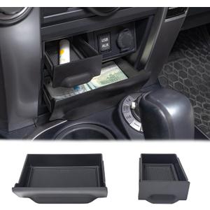 JDMCAR Storage Drawer Compatible with Toyota 4Runner Accessories 2014-2022 2023 2024 Center Console Organizer Storage Cubby Box Interior Accessories