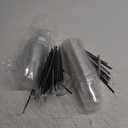 50 Set 12 oz Clear Plastic Cups with Lids and Straws, PET Disposable Iced Coffee Cups for Drinking Cold Beverage Juice Parfait Smoothie Milkshake Coffee Shops Party Supplies (Clear)