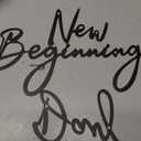 New Day New Beginning Metal Wall Decor - Inspirational Phrase Art for Encouragement & Positive VibesBedroom, Office & Home with Easy Installation,Gift for Housewarming & Holidays(16.93x 8.27 In, Black)