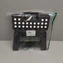 Utopia Home Folding Step Stool with Handle - (Pack of 1) Anti-Slip Foot Stool with 9 Inch Height - Holds Up to 300 lbs - Sturdy Plastic Foldable Step Stool for Kitchen, Bathroom & Living Room (Black)